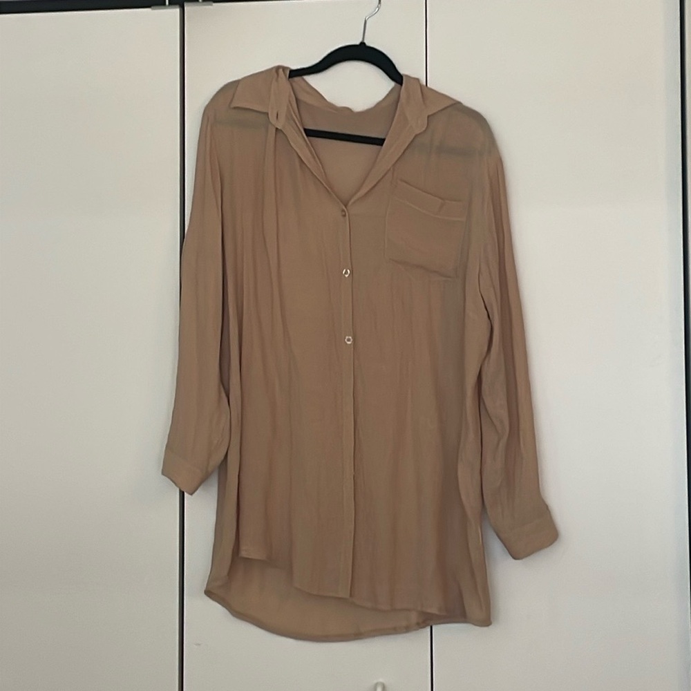 Moving sale Long sleeve beach shirt/ blouse